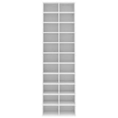 Vidaxl Omara za čevlje bela 54x34x183 cm iverna plošča