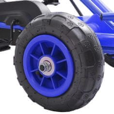 Vidaxl Gokart na Pedale s Pnevmatikami Modre Barve