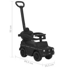 Vidaxl Potisni avto poganjalec G63 črn