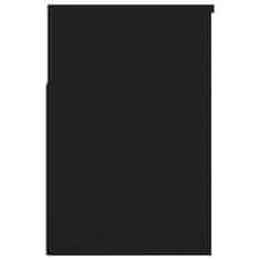 Vidaxl Klop za čevlje črna 60x30x45 cm iverna plošča