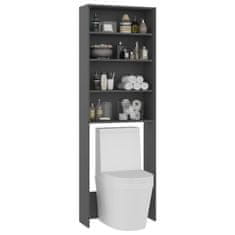 Vidaxl Omara za pralni stroj siva 64x24x190 cm