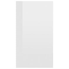 Vidaxl Knjižna omara/komoda visok sijaj bela 66x30x97,8 cm iverna pl.