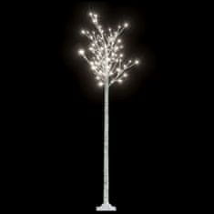 Greatstore Božično drevesce z 200 LED lučkami 2,2 m hladno belo vrba