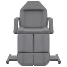 Vidaxl Kozmetični stol umetno usnje siv 180x62x78 cm