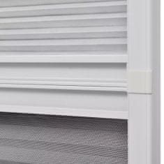 Greatstore Plise komarnik za okna aluminij 60x80 cm s senčilom