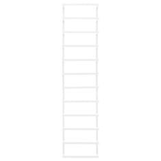 Vidaxl Stojalo za brisače belo 24x12x96 cm jeklo