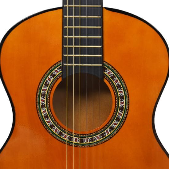 Greatstore Klasična kitara za otroke 8-delni začetniški komplet 1/2 34"