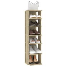 Vidaxl Omarica za čevlje 2 kosa sonoma hrast 25x27x102 cm
