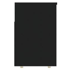 Vidaxl Klop za shranjevanje čevljev črna 105x30x45 cm iverna plošča