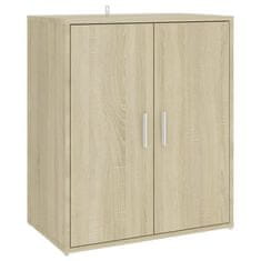 Vidaxl Omarica za čevlje sonoma hrast 60x35x70 cm iverna plošča
