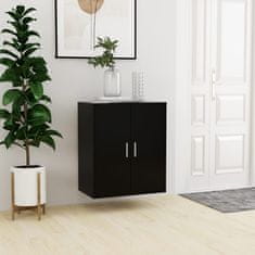 Vidaxl Omarica za čevlje črna 60x35x70 cm iverna plošča