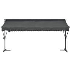 Vidaxl Prostostoječa tenda 500x300 cm antracitna