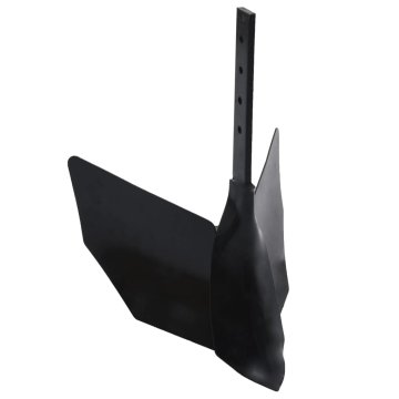 Vidaxl Nastavek za plug črn kovinski