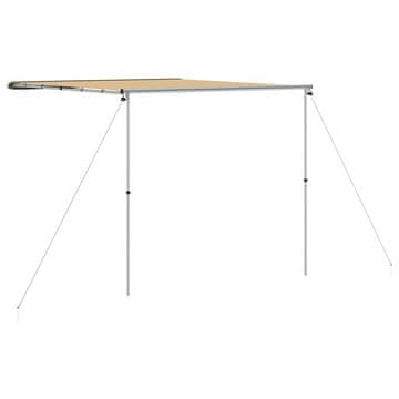 Vidaxl Tenda za avtodom in počitniško prikolico 2,4x3x2,15 m bež