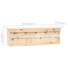 Vidaxl Hišica za vrabce s 5 prostori 68x15x21 cm les jelke