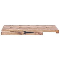 Vidaxl Stojalo za vino za 15 steklenic 26x50x70 cm trden predelan les