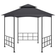 Vidaxl Paviljon s stranicami 3,1x2,7 cm antraciten