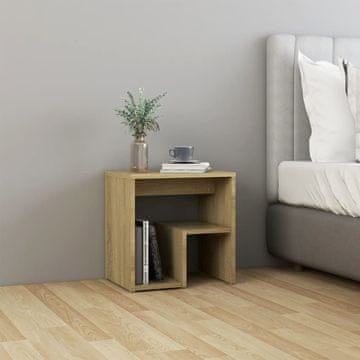 Vidaxl vidaXL Nočna omarica, hrast sonoma, 40x30x40 cm, material na osnovi lesa