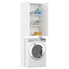 Vidaxl Omara za pralni stroj bela 64x25,5x190 cm