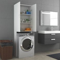 Vidaxl Omara za pralni stroj bela 64x25,5x190 cm