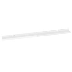 Vidaxl Stenska polica 2 kosa visok sijaj bela 100x9x3 cm
