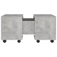 Vidaxl Klubska mizica betonsko siva 60x60x38 cm iverna plošča
