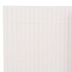 Vidaxl Dvostranska vrtna ograja 90x500 cm bela