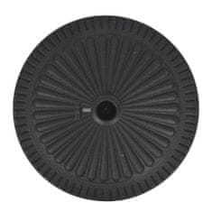 Greatstore Podstavek za senčnik okrogel črne barve 29 kg