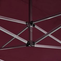 Vidaxl Profesionalni šotor za zabave aluminij 4,5x3 m vinsko rdeč