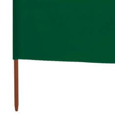 Vidaxl 3-panelni vetrobran tkanina 400x160 cm zelen