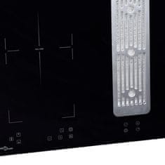 Vidaxl Vgradna indukcijska kuhalna plošča z integrirano napo 78 cm
