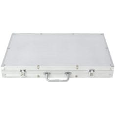Vidaxl Poker Set s 1000 Žetoni Aluminij