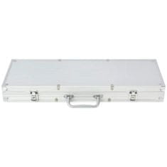 Vidaxl Poker Set s 500 Laserskimi Žetoni Aluminij