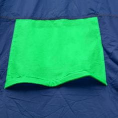 Vidaxl Šotor za kampiranje za 9 oseb modre in zelene barve