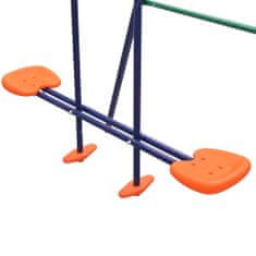 Greatstore Komplet otroških gugalnic s 5 sedeži oranžne barve
