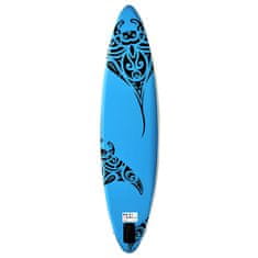 shumee Napihljiva SUP deska za veslanje 320 x 76 x 15 cm modra