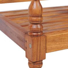 Vidaxl Klop Batavia z blazinami 150 cm tikovina