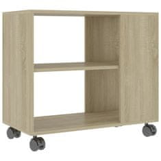 Vidaxl Stranska mizica sonoma hrast 70x35x55 cm iverna plošča