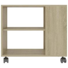 Vidaxl Stranska mizica sonoma hrast 70x35x55 cm iverna plošča