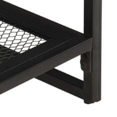 Vidaxl Klubska mizica 110x60x35 cm iz trdnega predelanega lesa