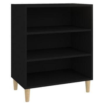 Vidaxl Komoda črna 57x35x70 cm iverna plošča