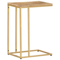 Vidaxl Stranska mizica 35x45x65 cm trden mangov les