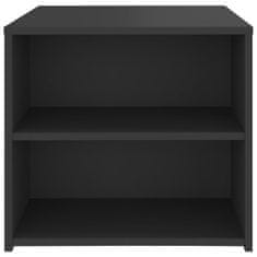 Vidaxl Stranska mizica siva 50x50x45 cm iverna plošča