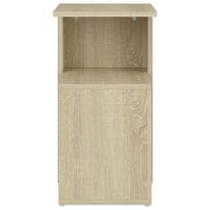 Vidaxl Stranska mizica sonoma hrast 36x30x56 cm iverna plošča