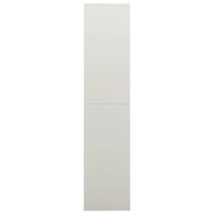 Vidaxl Omara s ključavnico svetlo siva 90x40x180 cm jeklo