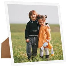 Vidaxl Foto okvirji 3 kosi stenski beli 40x40 cm MDF