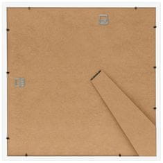 Vidaxl Foto okvirji 3 kosi stenski beli 40x40 cm MDF