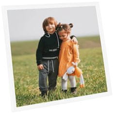Vidaxl Foto okvirji 3 kosi stenski beli 40x40 cm MDF
