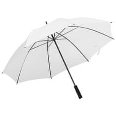 shumee vidaXL Dežnik bel 130 cm