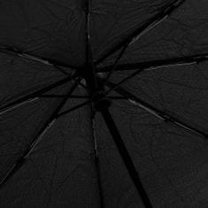 Vidaxl Zložljivi dežnik črn 95 cm